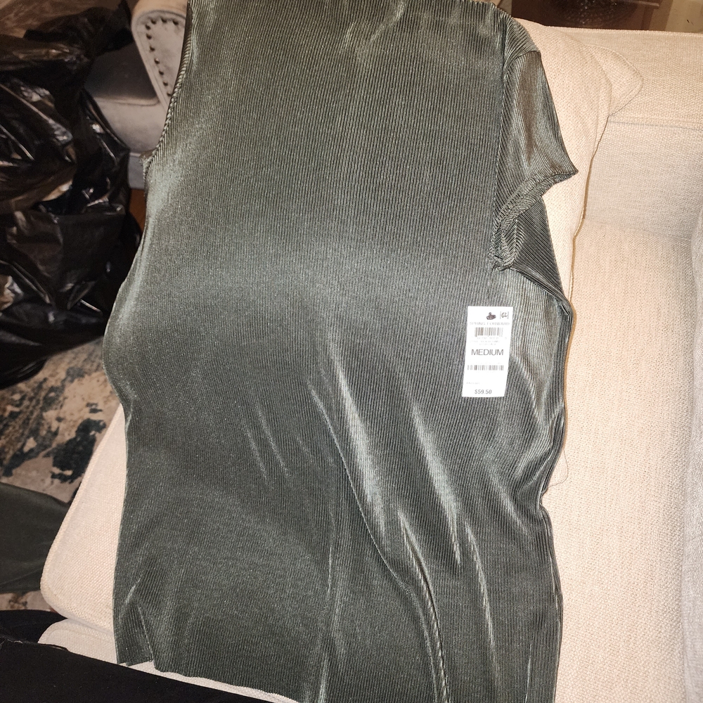 Alfani Chic Dark Green 2pc Pant Outfit - Picture 2 of 6